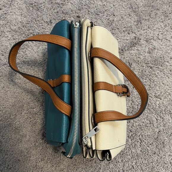 Charming Charlie Ivory and Teal Purse Bag Lot of 2 Crossbody - Picture 12 of 12